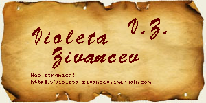 Violeta Živančev vizit kartica